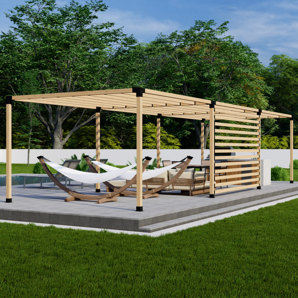 Large Outdoor Pergola Kit - 20% Off + Free Shipping