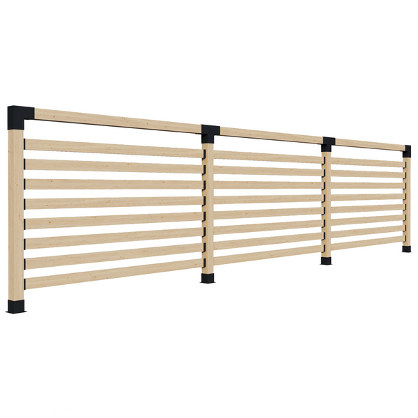 <strong>Up to 36'</strong> Stand-Alone Backyard Privacy Wall Kit with 6x6 Frame