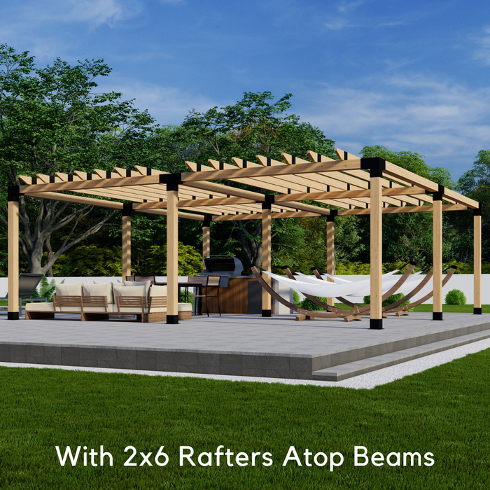 882 - 24 x 16 pergola (with roof) (view L)