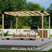 2021 - 7x10 pergola kit with roof (view N)