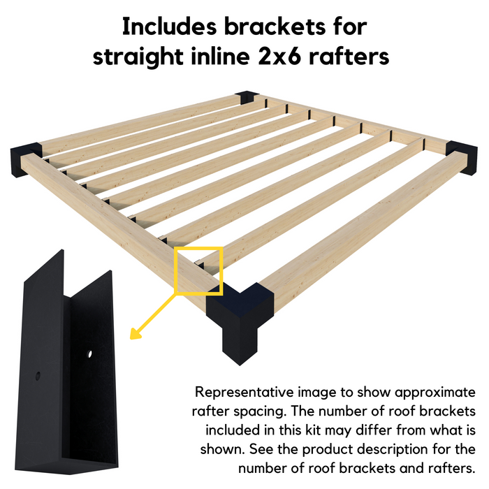 3010 - 5 x 10 pergola with roof (view O)