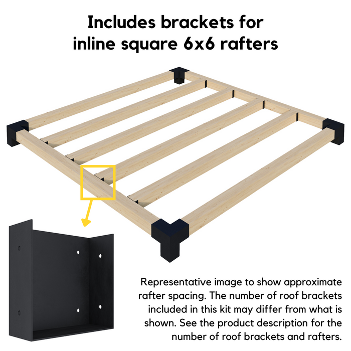 3010 - 5 x 10 pergola with roof (view Q)