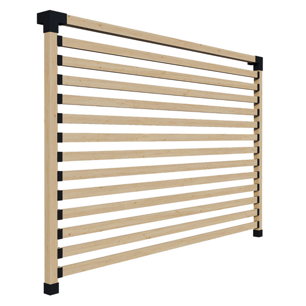 Straight <strong>2x4</strong> Slats Privacy Wall Kit