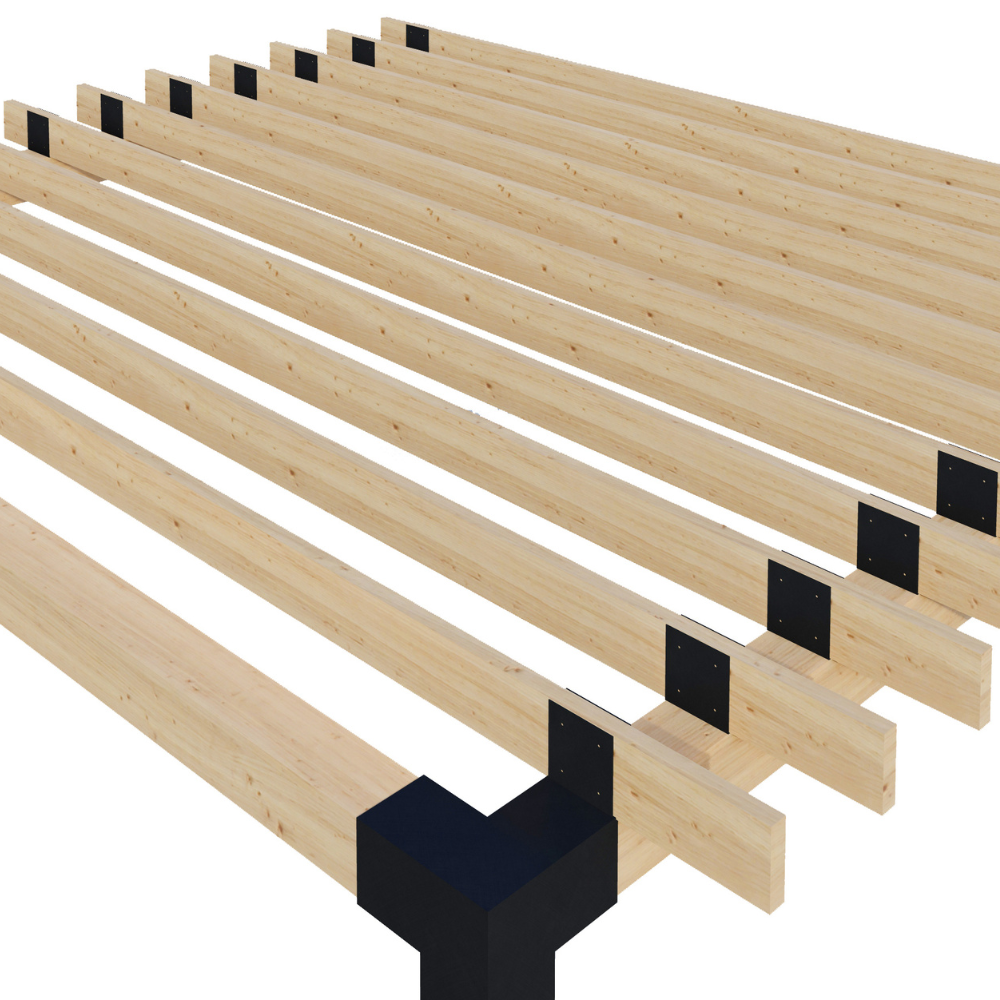2x6 Rafters Atop Beams