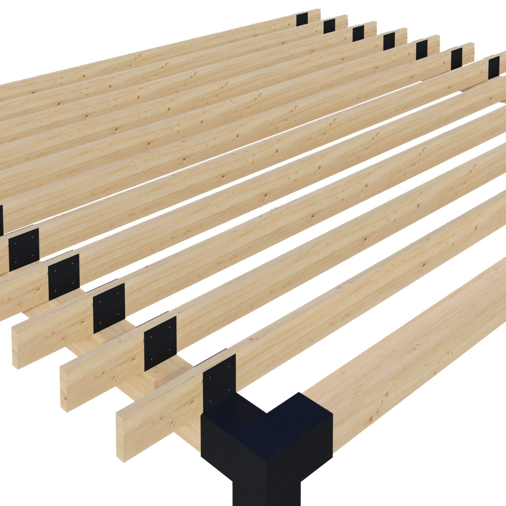 2x Rafter 2x6 Rafters Atop Beams