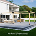 262 - Attached 10x24 pergola without a roof - outer frame only
