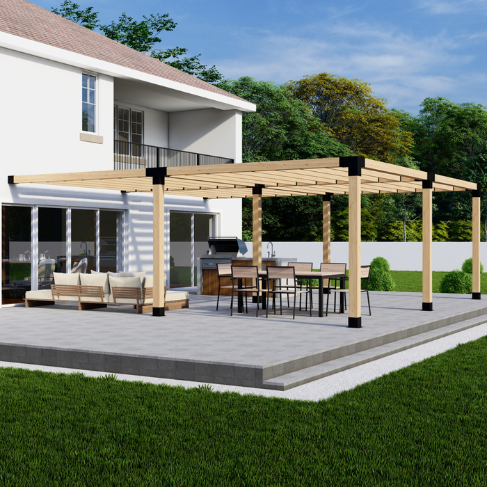 3926 - 22 x 16 pergola attached to house