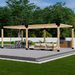 3216 - 10 x 24 pergola with roof