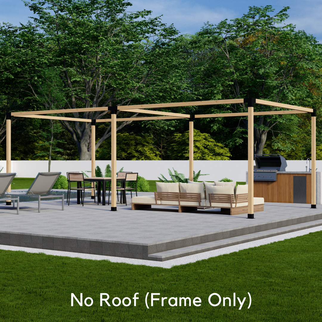 Freestanding 8x20 Pergola Kit with Roof - 20% Off
