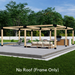 857 - Free-standing 16x14 pergola without a roof - outer frame only