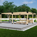 858 - 16 x 16 pergola with roof