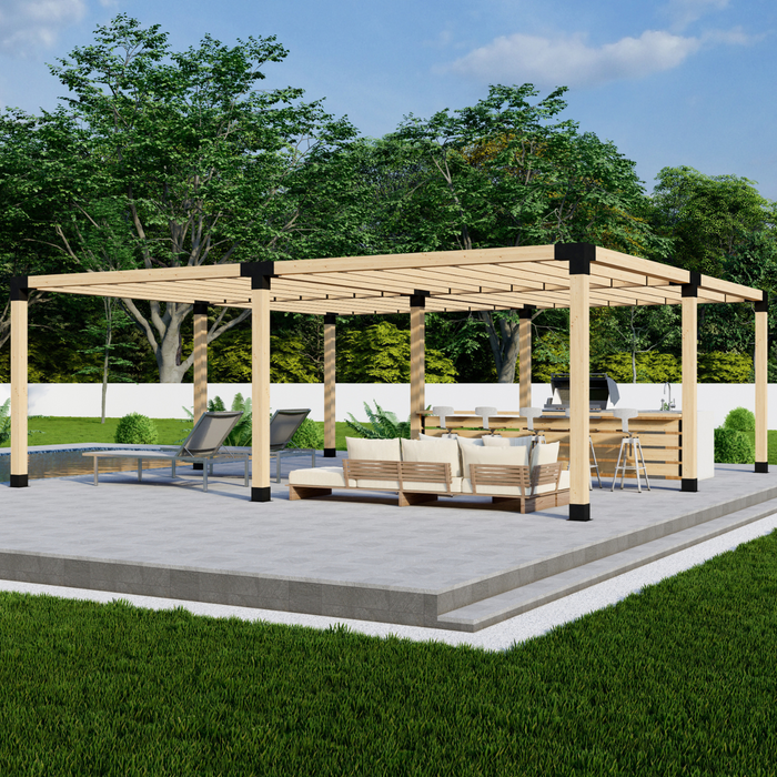 3426 - 22 x 16 pergola with roof