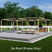 808 - Free-standing 16x16 pergola with no roof (frame only)