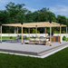 822 - 20x20 pergola kit with roof