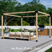 500 - Free-standing single pergola without a roof (frame only)