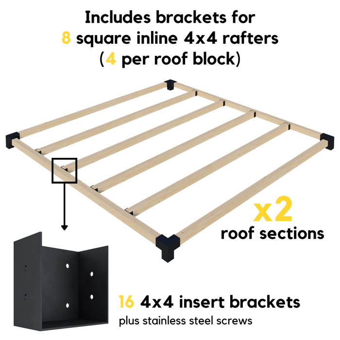 4161 - DIY Patio Pergola Bracket Kit