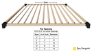 028 - A pergola roof comprised of 2x4 slats angled at 45 degrees with far spacing