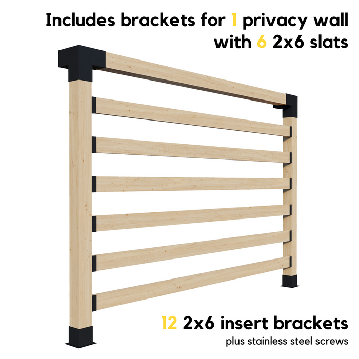 384.5 - Bracket & Hardware Kit for a Backyard Pergola