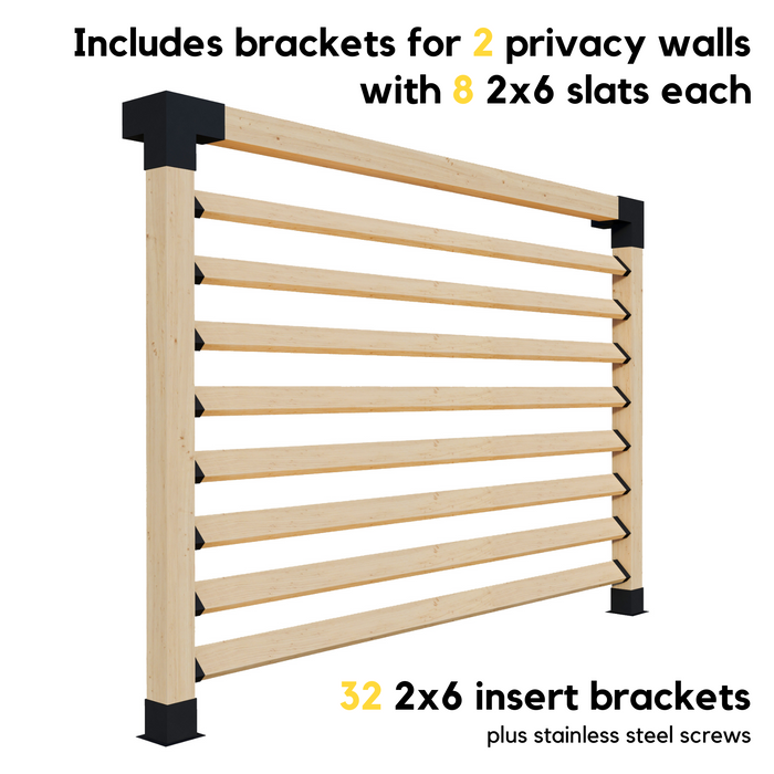 962.5 - Kit for an Attached Pergola