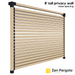 032 - An 8-foot tall pergola privacy wall (shade wall) comprised of closely-spaced 4x4s