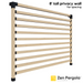032 - An 8-foot tall pergola privacy wall (shade wall) comprised of far-spaced 4x4s