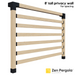 080 - An 8-foot tall pergola privacy wall (shade wall) comprised of far-spaced 2x6 slats
