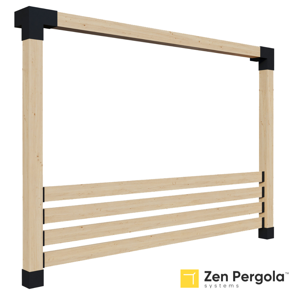Side Railings for Pergolas with a 6x6 Frame